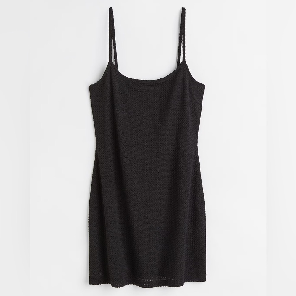 H&M Crochet-like Jersey Dress